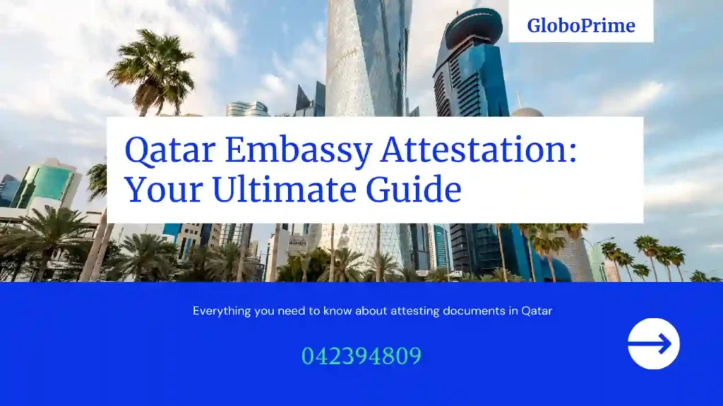 Qatar embassy attestation from Chennai