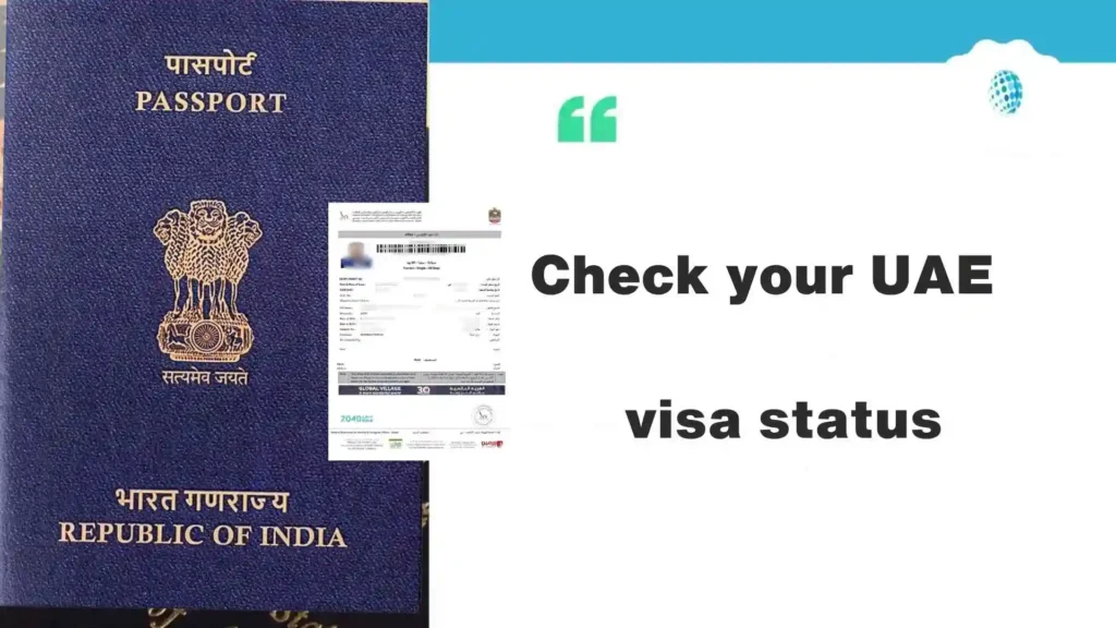 Check UAE visa status online by passport number for Indian passport holders