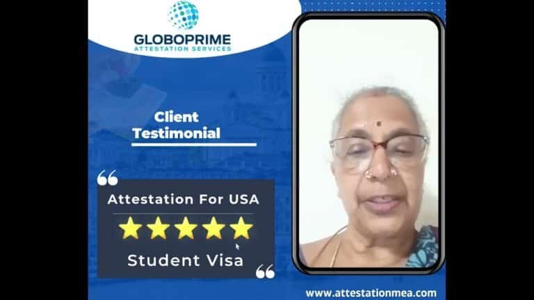 Document Attestation for USA Student Visa