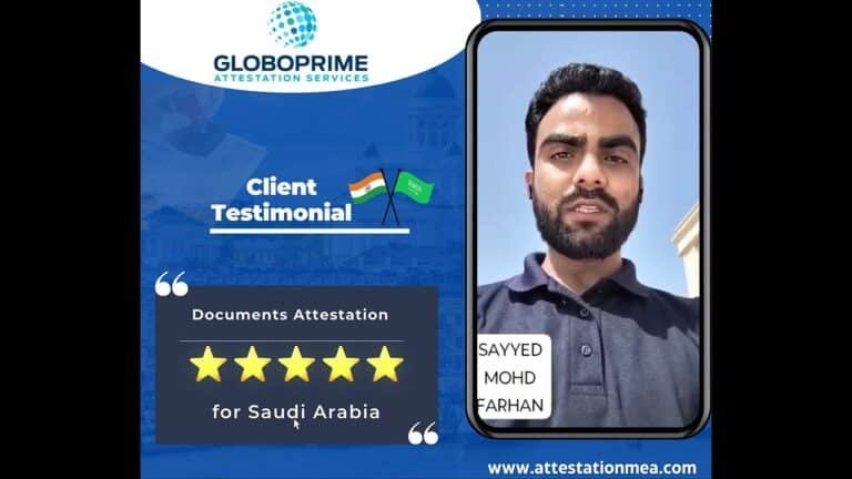 Saudi Document Attestation from India